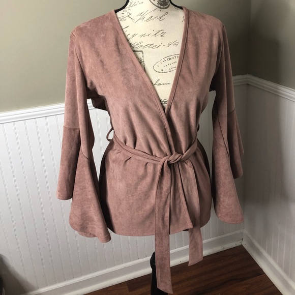 Kut From The Kloth Faux Suede Wrap Jacket - Picture 11 of 11